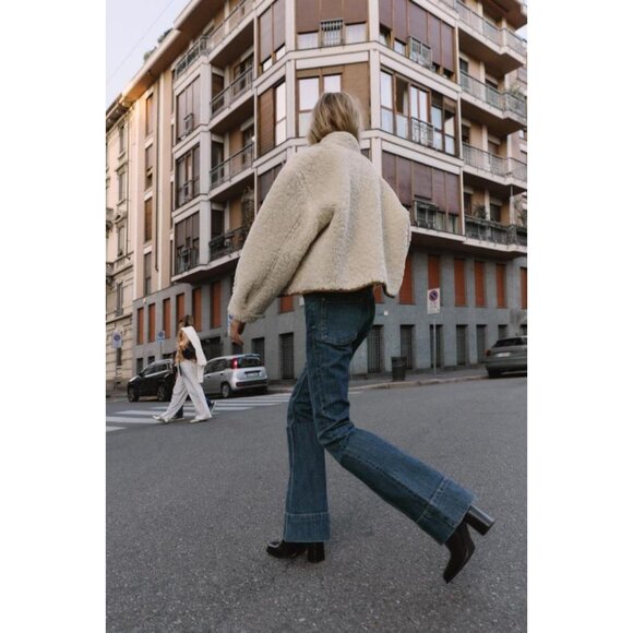 ZARA REVERSIBLE DOUBLE-FACED JACKET - Picture 8 of 11